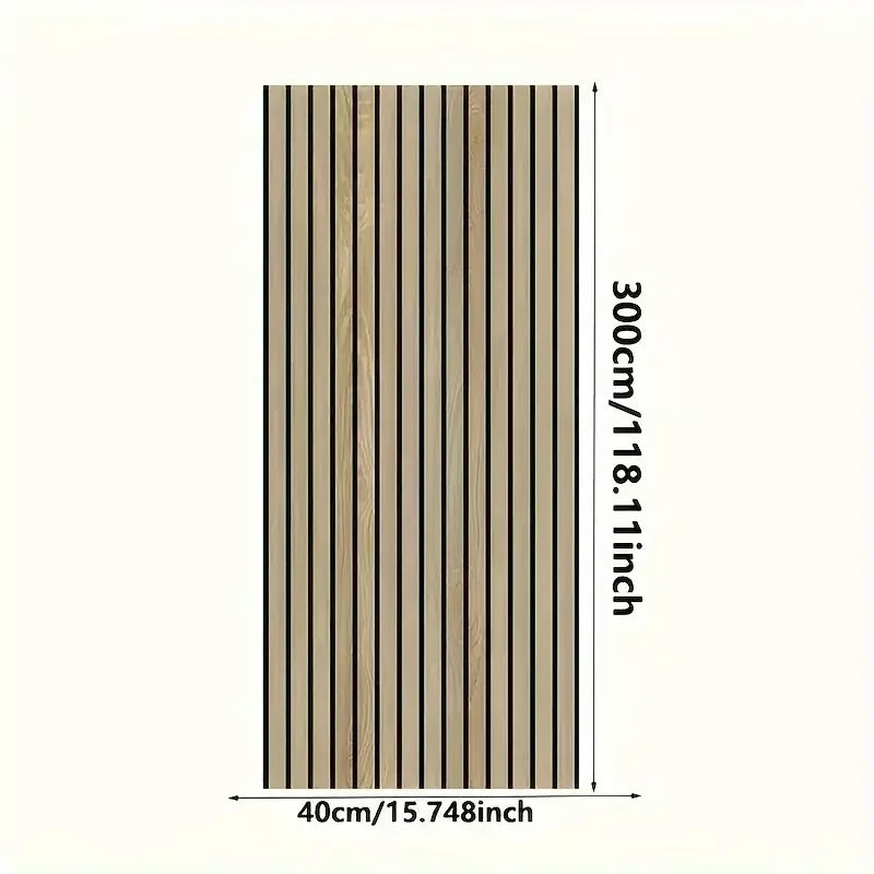 WoodWave™ 3D Acoustic Wall Panels – Self-Adhesive Home Makeover Roll (3M)