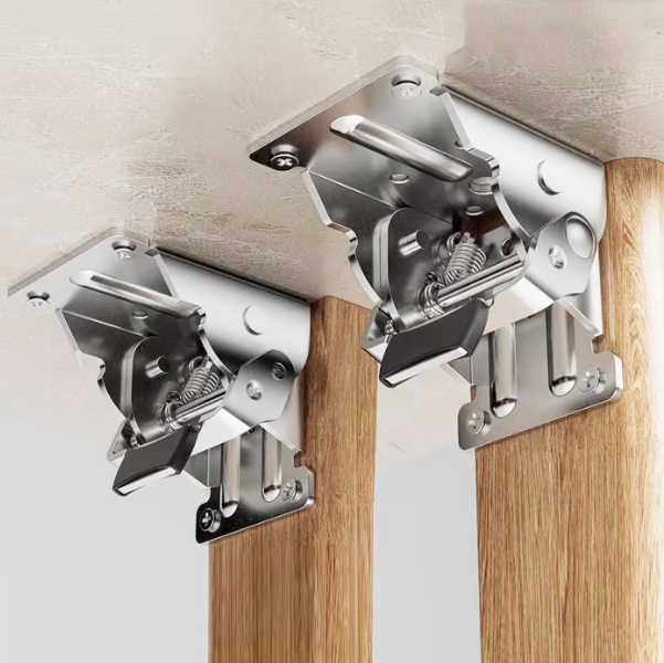 ⏳Limited 50% Discount🎁Heavy Duty Folding Table Leg Brackets with Self-Locking Hinges