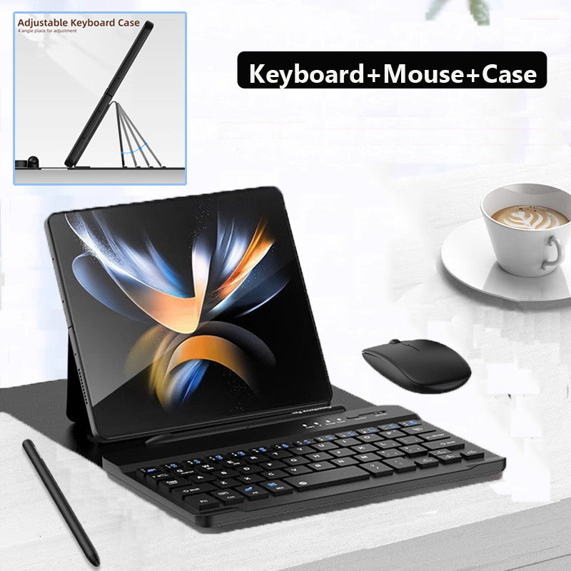 🔥50% OFF🔥Bluetooth Wireless Keyboard with Leather Case for Samsung