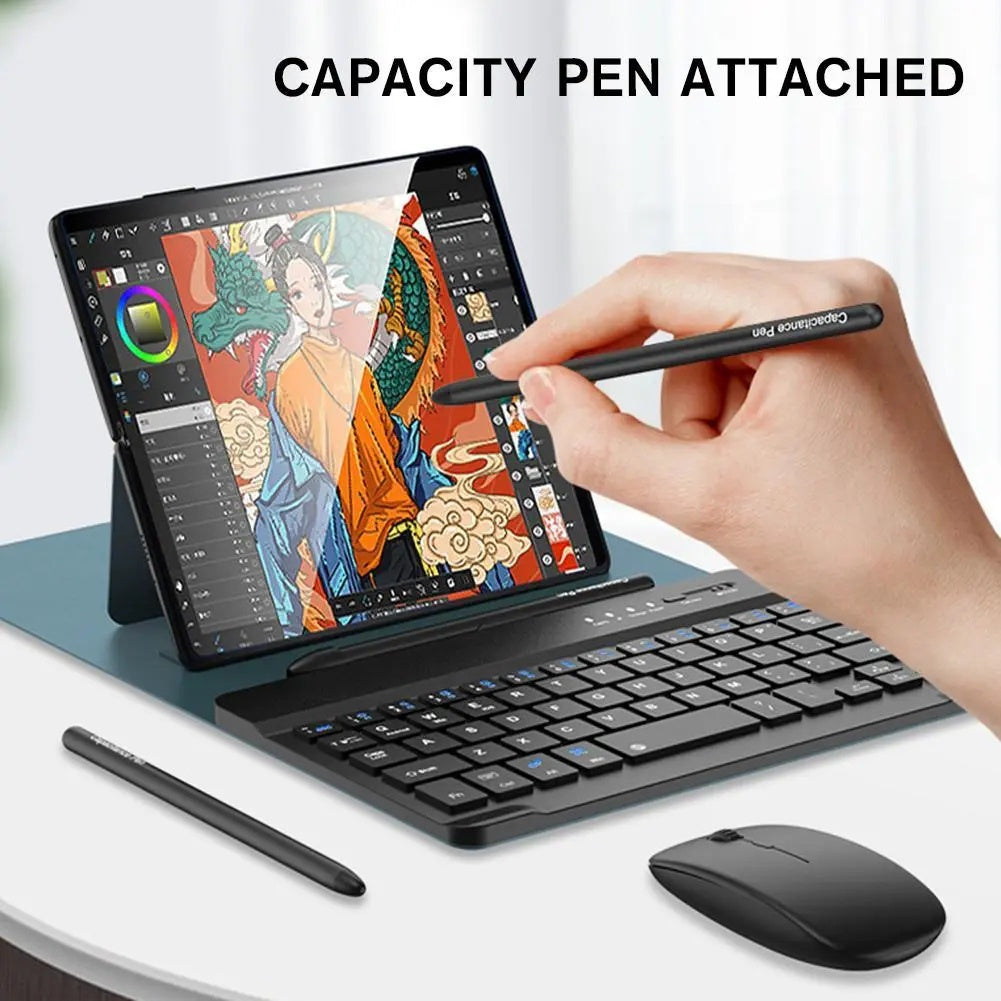 🔥50% OFF🔥Bluetooth Wireless Keyboard with Leather Case for Samsung