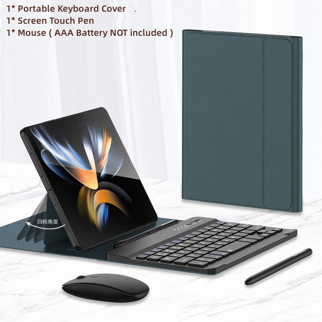 🔥50% OFF🔥Bluetooth Wireless Keyboard with Leather Case for Samsung