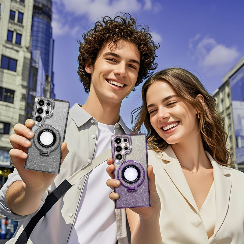 💥Limited time 50% off🔥Shiny Foldable Stand Protective Case for Samsung S Series