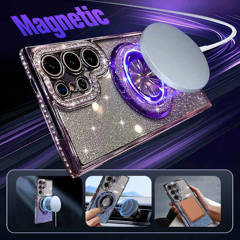 💥Limited time 50% off🔥Shiny Foldable Stand Protective Case for Samsung S Series