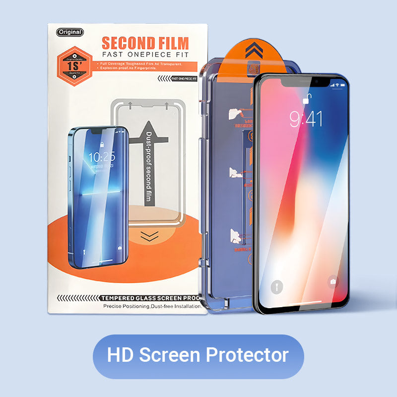 🔥4K HD/Anti-Peeping Tempered Glass Screen Protector with Auto Dust-elimination Installation for iPhone