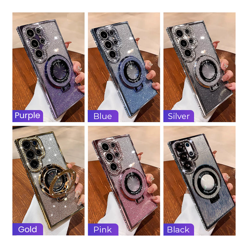 💥Limited time 50% off🔥Shiny Foldable Stand Protective Case for Samsung S Series