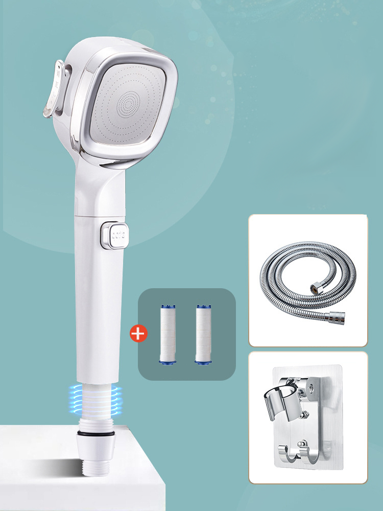 🔥HOT SALE🔥4-mode Handheld Pressurized Shower Head with Pause Switch