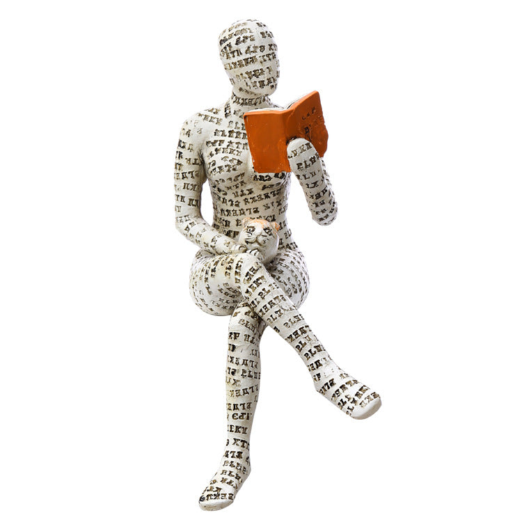 📚Nordic Modern Reading Woman Statue