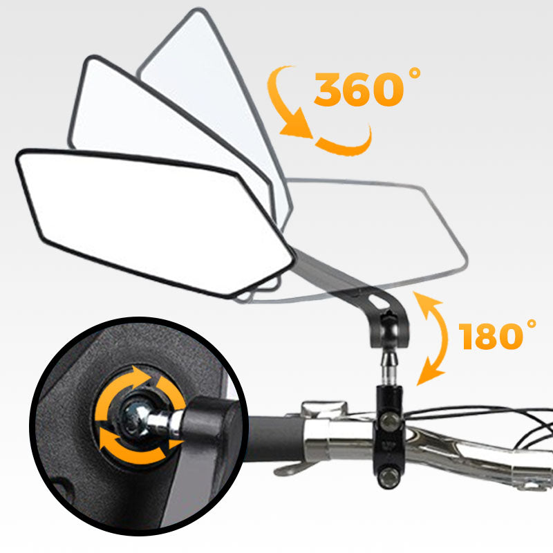 360° Rotatable Adjustable Bicycle Rearview Mirror