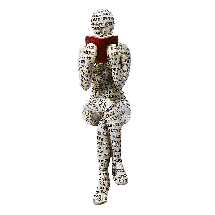 📚Nordic Modern Reading Woman Statue