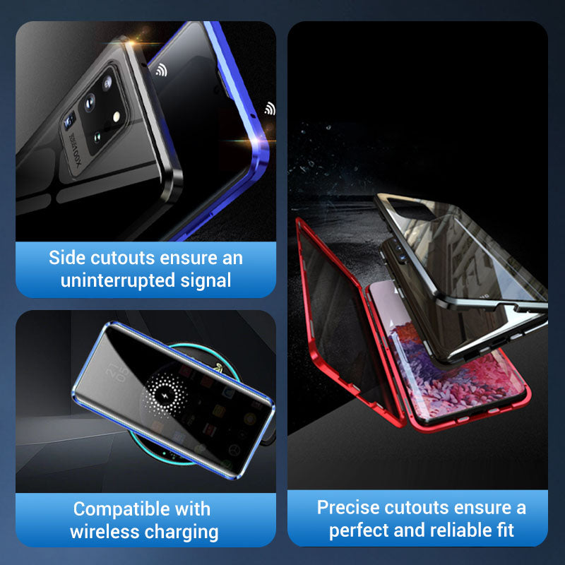 💥Magnetic Tempered Glass Double-sided Phone Case For Samsung S23-S25 Series
