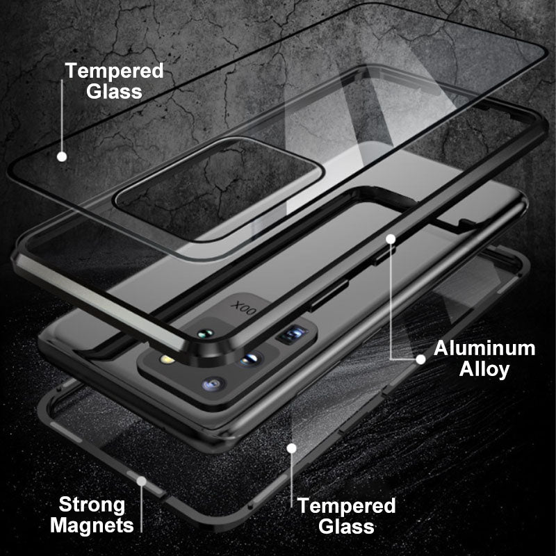 💥Magnetic Tempered Glass Double-sided Phone Case For Samsung S23-S25 Series