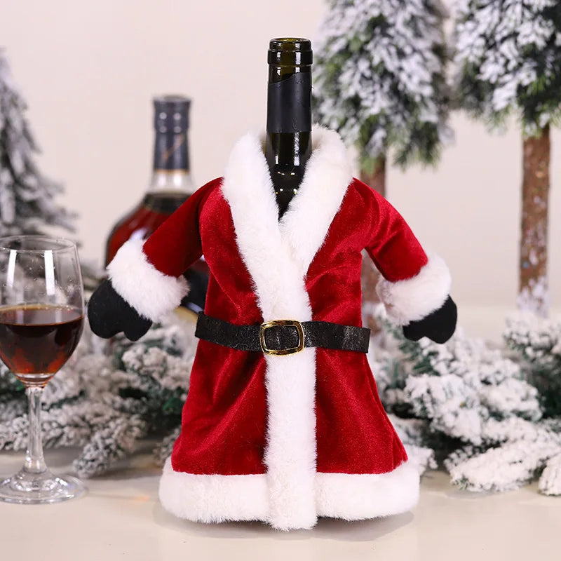 Santa Yuletide Wine Wraps