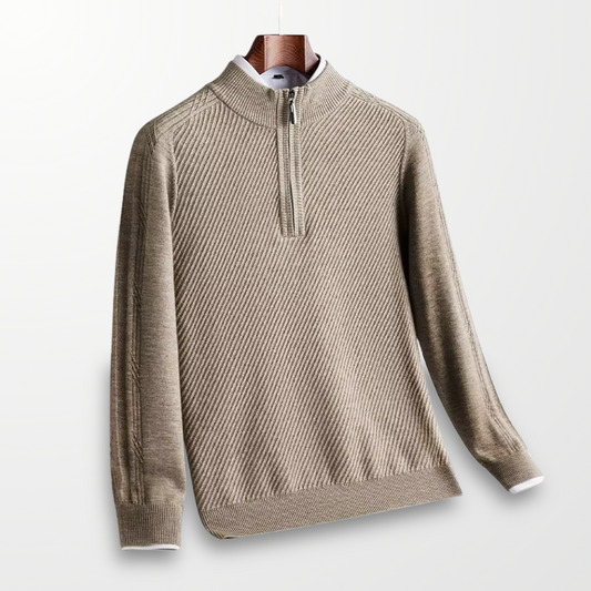 Bennett Ribbed Quarter-Zip Sweater