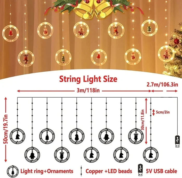 Last Wave Of Christmas Benefits, A Set Of 10 Wishing Balls🎄 Up To 49% OFF🎄Christmas Led Wishing Ball String Lights Decorations