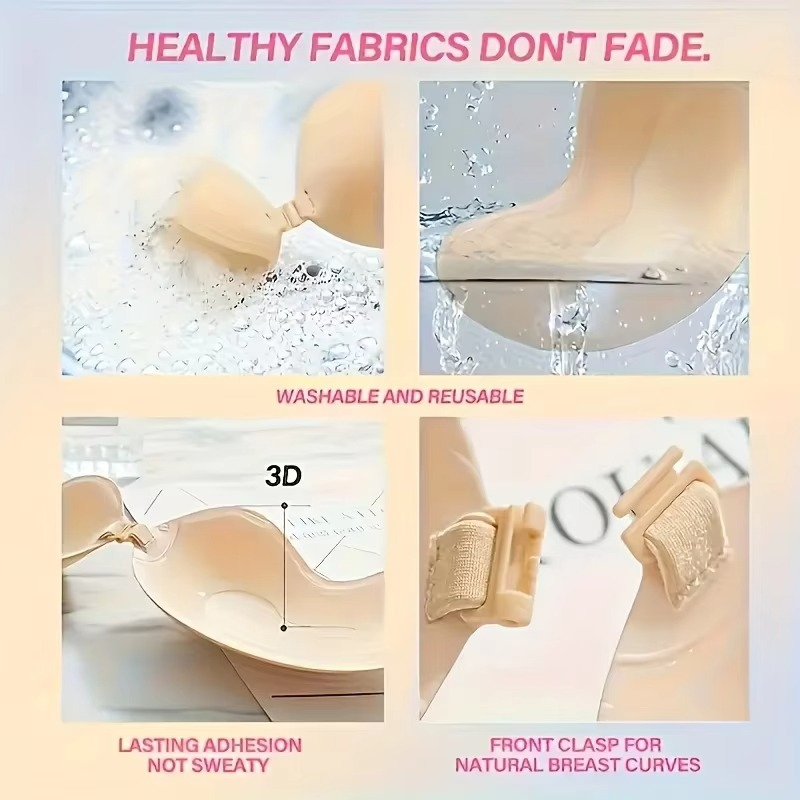 Nuvella™ – Strapless Push-Up Bra for Invisible Lift & All-Day Comfort (Buy 1, Get 1 FREE)