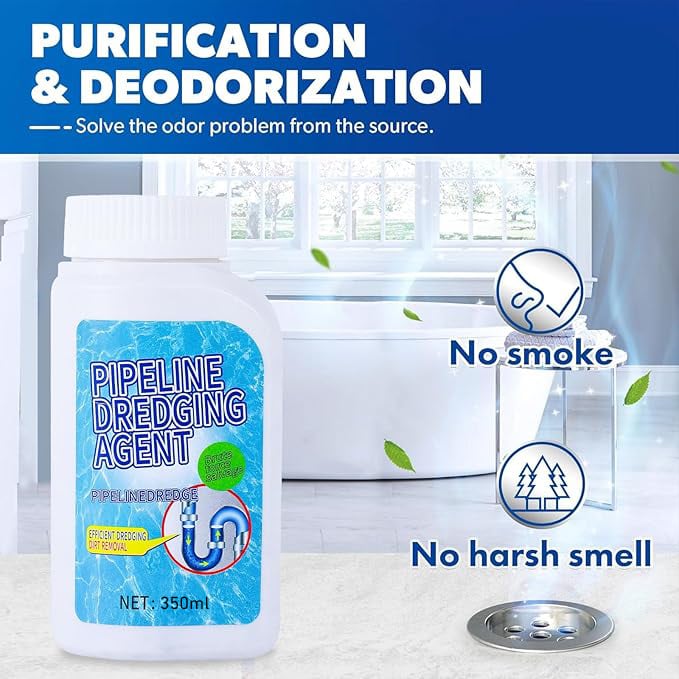 ⏰Limited Time Sale - 49% OFF🔥Powerful Pipe Dredging Agent for Kitchen and Toilet Pipelines