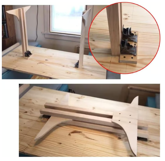 ⏳Limited 50% Discount🎁Heavy Duty Folding Table Leg Brackets with Self-Locking Hinges