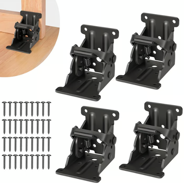 ⏳Limited 50% Discount🎁Heavy Duty Folding Table Leg Brackets with Self-Locking Hinges
