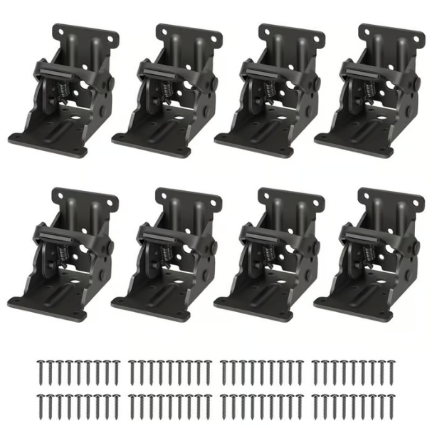 ⏳Limited 50% Discount🎁Heavy Duty Folding Table Leg Brackets with Self-Locking Hinges