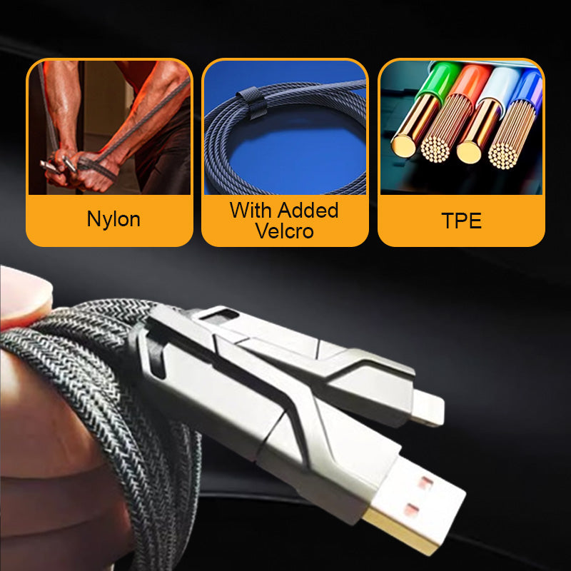 💥HOT SALE 50% OFF💥4-in-1 Fast Charging & Data Sync Charger Cord