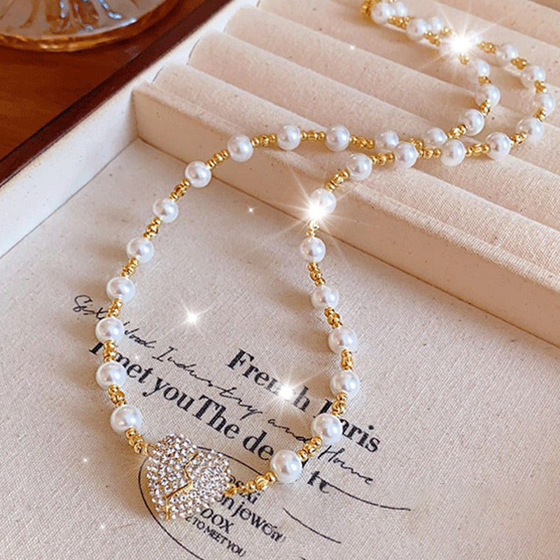 New Magnetic Pearl Heart Necklace🎁 Last Day Promotion 50% OFF 🔥
