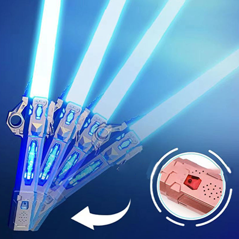 🎅🎄 The perfect Christmas gift!🎁Retractable Light Up Swords Toy with Sound Effects