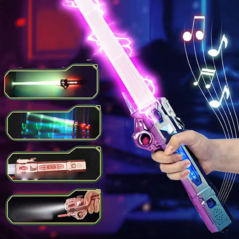 🎅🎄 The perfect Christmas gift!🎁Retractable Light Up Swords Toy with Sound Effects
