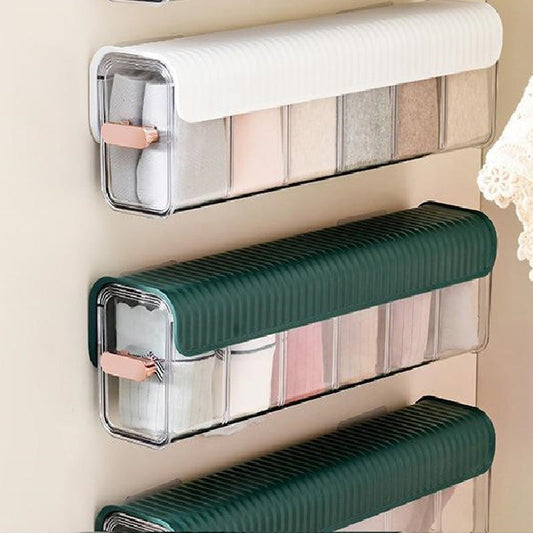 Wall-Mounted Drawer Organizer Set for Socks and Underwear