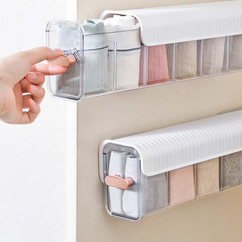 Wall-Mounted Drawer Organizer Set for Socks and Underwear