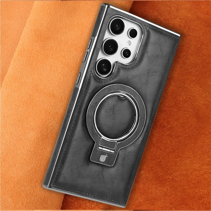 Retro Style Magnetic Phone Case with Stand For Samsung