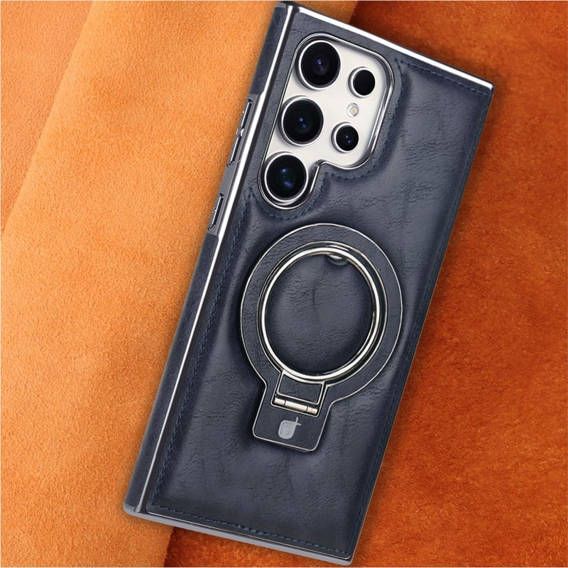 Retro Style Magnetic Phone Case with Stand For Samsung