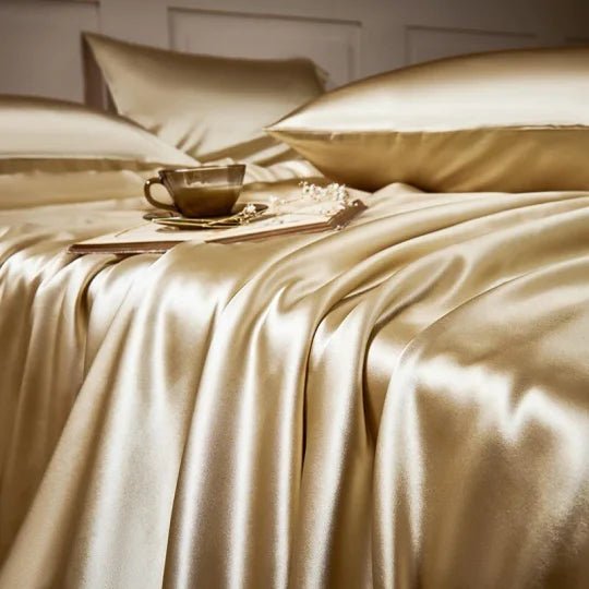 🎁Hot Sale 49% OFF⏳25 Momme Luxury Pure Mulberry Silk Bedding Set of 4