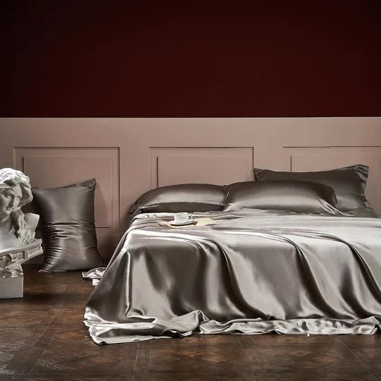 🎁Hot Sale 49% OFF⏳25 Momme Luxury Pure Mulberry Silk Bedding Set of 4