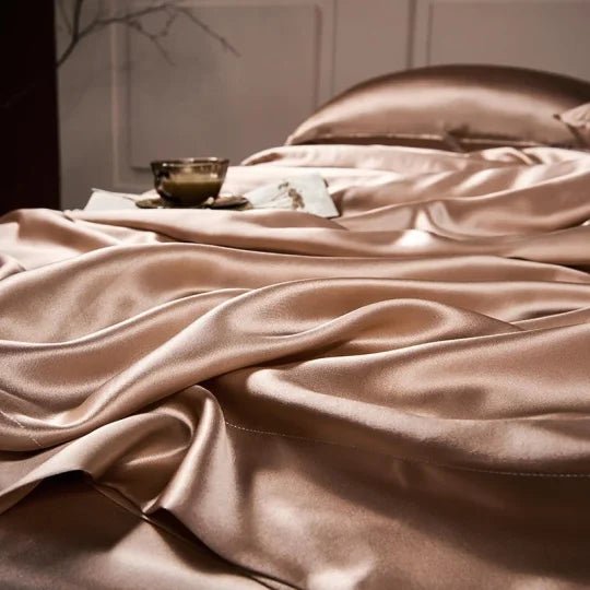 🎁Hot Sale 49% OFF⏳25 Momme Luxury Pure Mulberry Silk Bedding Set of 4