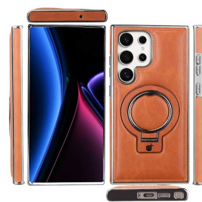 💥New Year special offer 🥰Retro style magnetic phone case with holder for Samsung