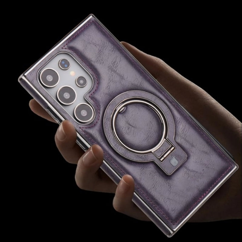 💥New Year special offer 🥰Retro style magnetic phone case with holder for Samsung