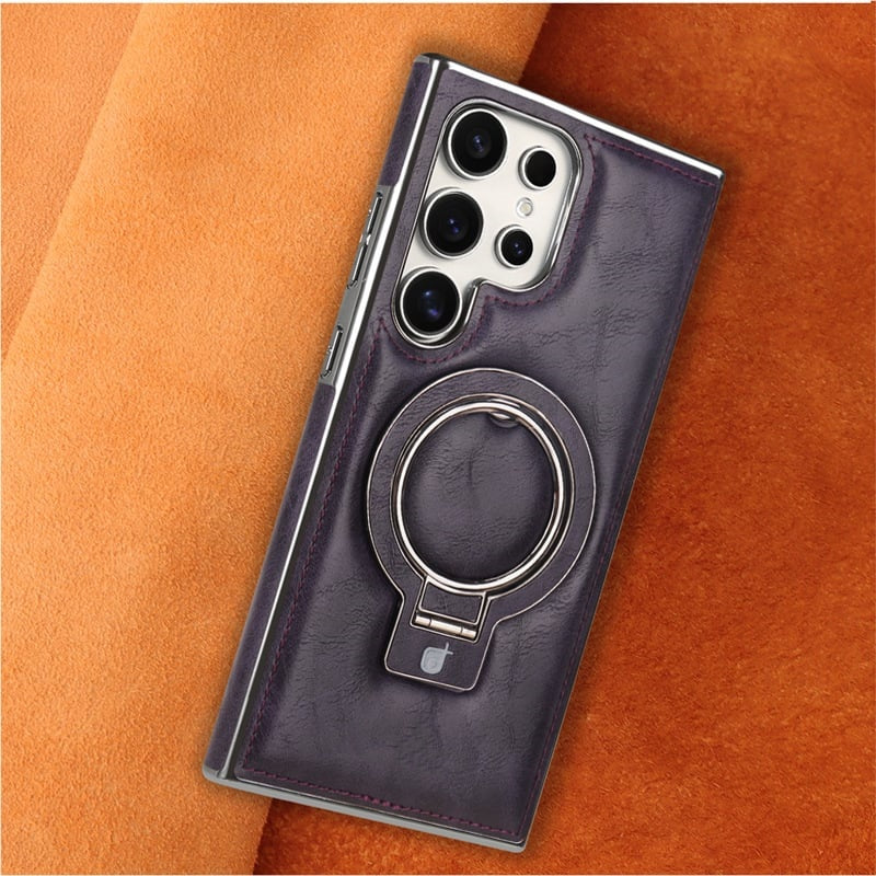 💥New Year special offer 🥰Retro style magnetic phone case with holder for Samsung