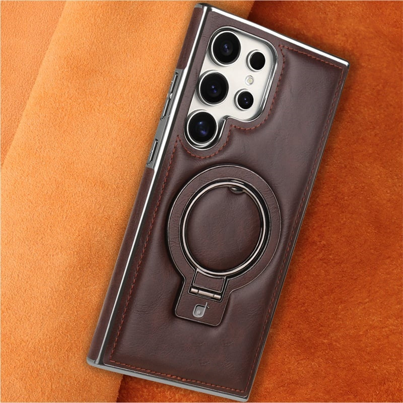 💥New Year special offer 🥰Retro style magnetic phone case with holder for Samsung