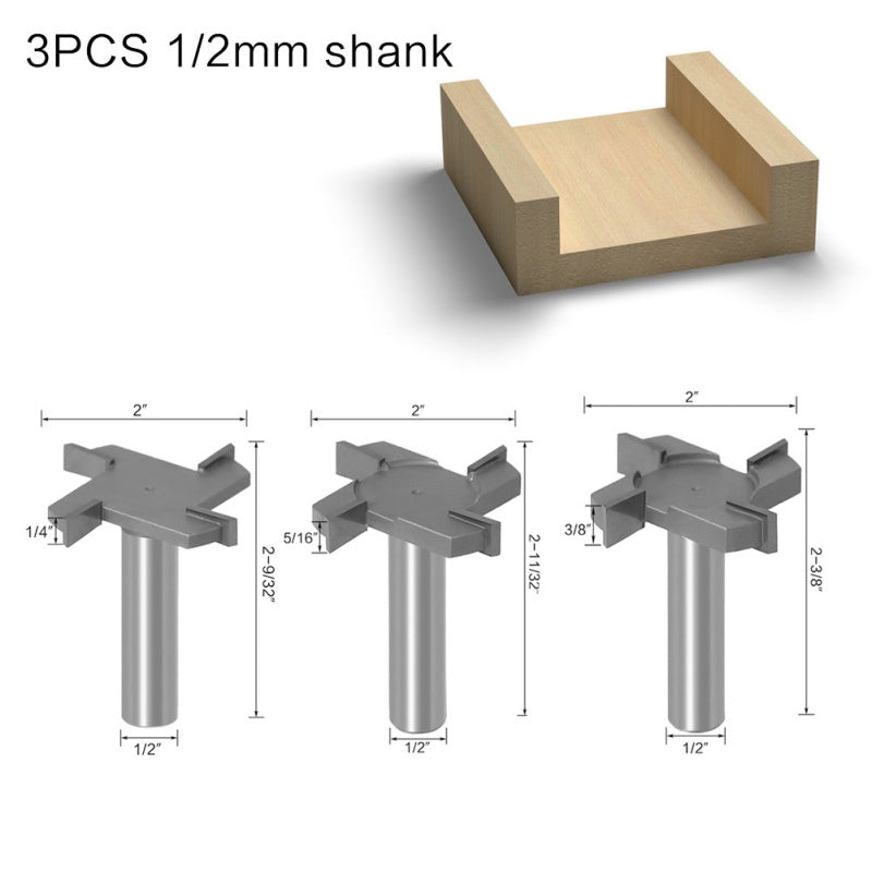 4-Flute T-shaped Grooving Milling Cutter