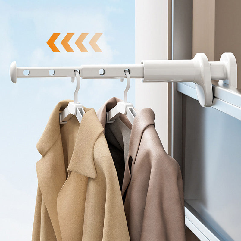 🎁2025 HOT SALE🎉Extendable 5-Hole Clothes Hanger Rack for Window Frame