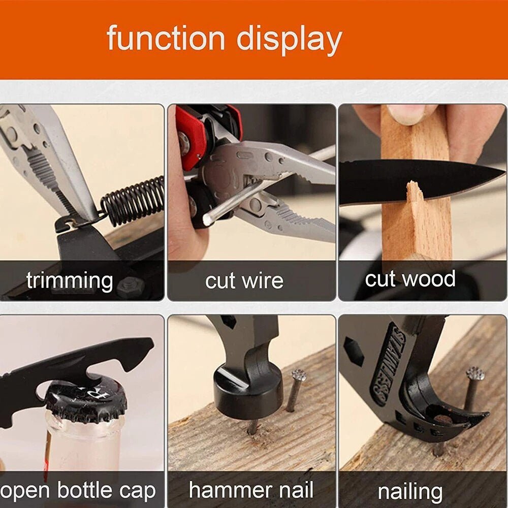14 in 1 Stainless Steel Multifunctional Hammer Tool