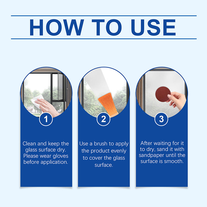 🔥2025 HOT SALE 🔥Anti-Peep Glass Frosted Paint