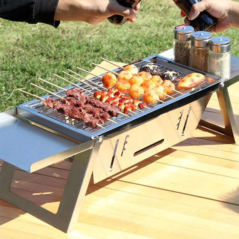 🔥Hot Sale 50% 0FF🔥Stainless Steel Folding Outdoor Barbecue