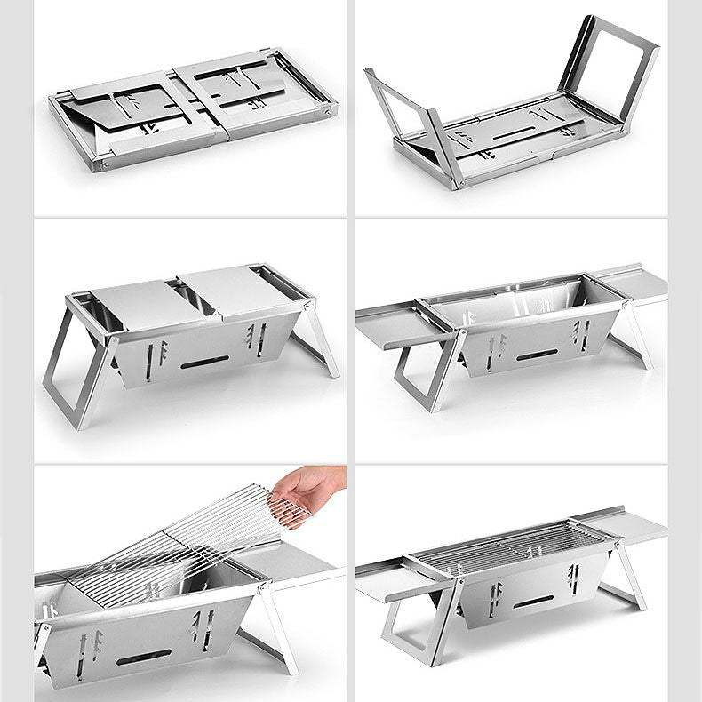 🔥Hot Sale 50% 0FF🔥Stainless Steel Folding Outdoor Barbecue