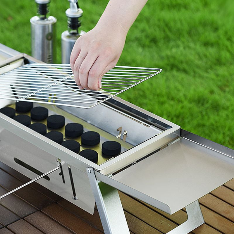 🔥Hot Sale 50% 0FF🔥Stainless Steel Folding Outdoor Barbecue