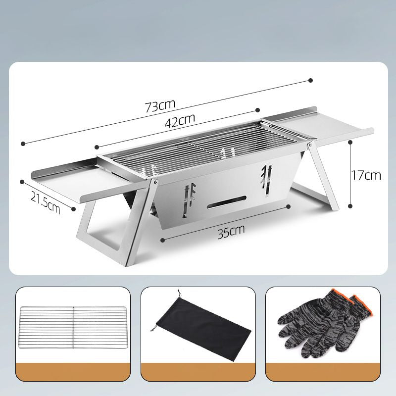 🔥Hot Sale 50% 0FF🔥Stainless Steel Folding Outdoor Barbecue
