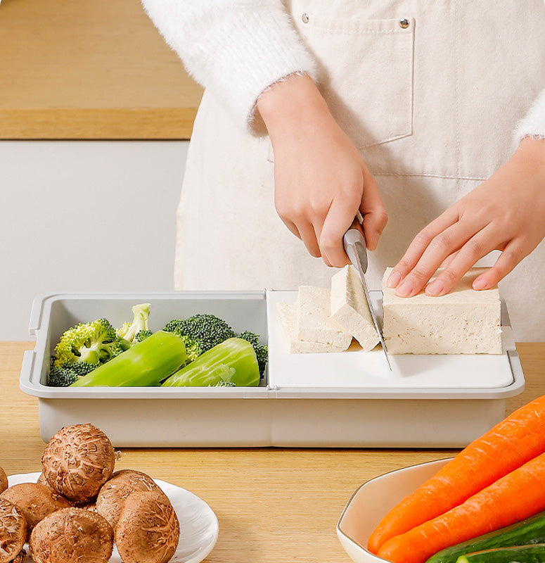 Multi-Functional Grater & Drainer Cutting Board