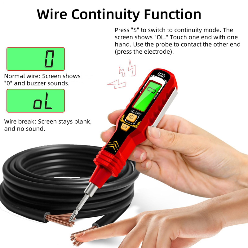 🔥 2025 Hot Sale 50% OFF🔥Non-Contact Voltage Tester with LCD Display