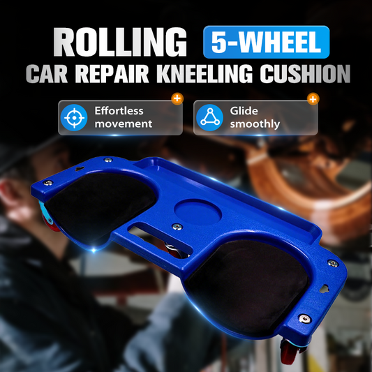🔥 5-Wheel Rolling Car Repair Kneeling Cushion